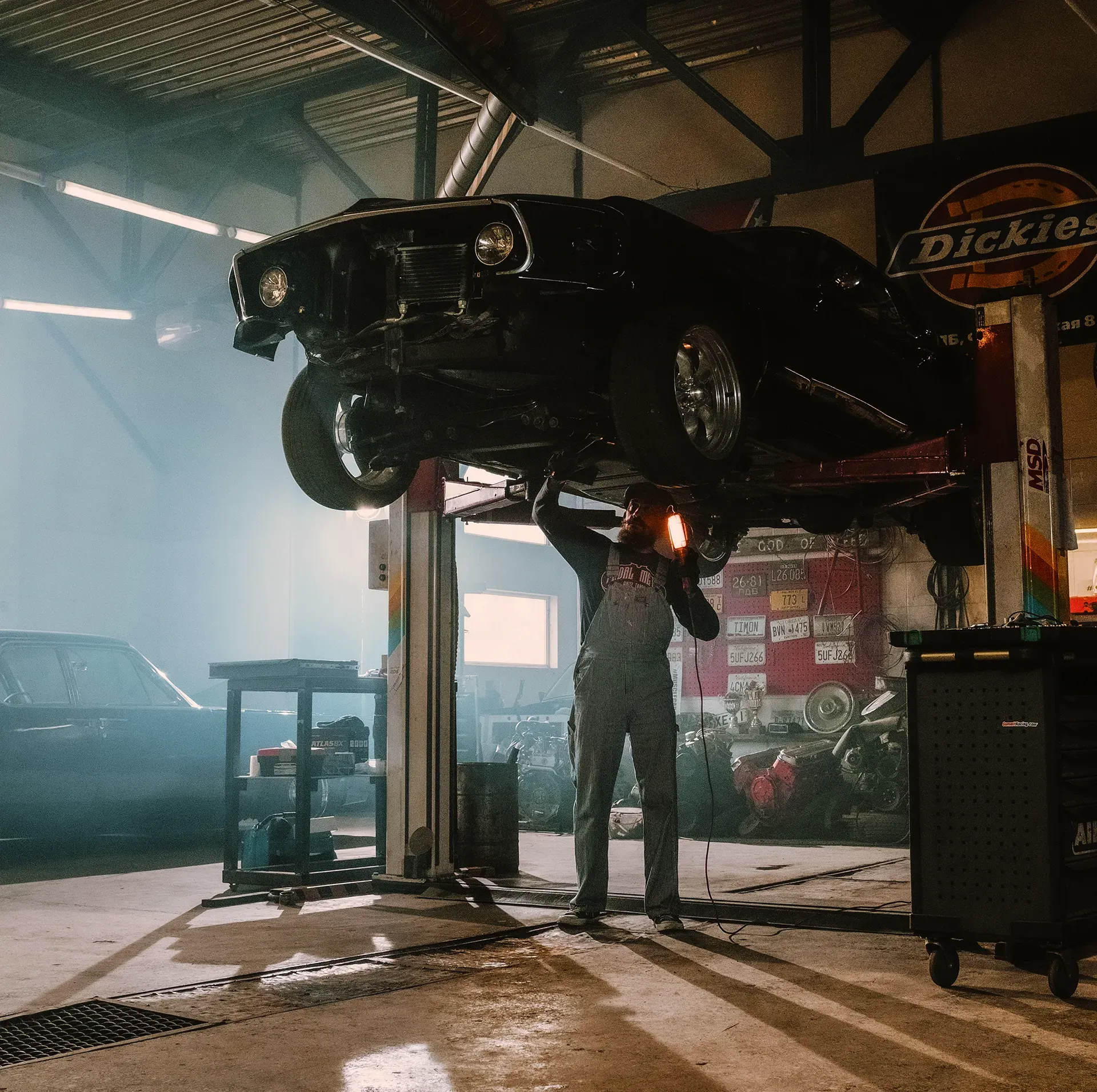 a car ready for a paint job